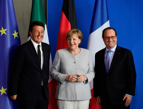 Renzi, Hollade et Merkel sur l'immigration