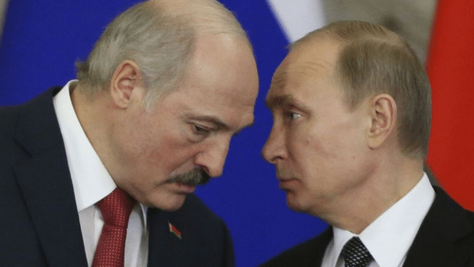 Poutine et Lukashenko