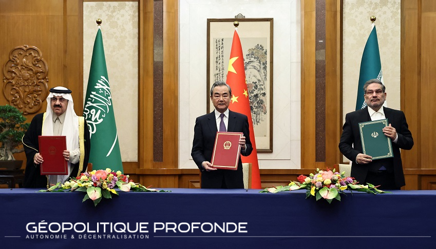 Alliance Chine- Iran- Arabie Saoudite