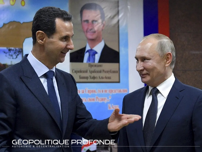 Assad- Poutine- Visite Moscou