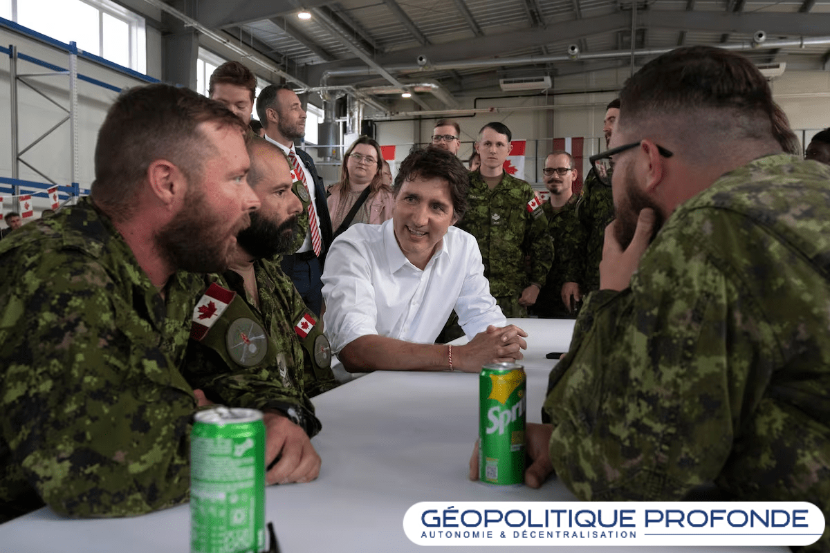 Justin Trudeau a annoncé un nouveau renforcement militaire en Europe de l'Est, affirmant que cette mesure est nécessaire.