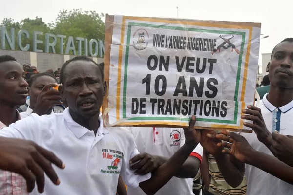 Des partisans des forces de défense et de sécurité nigériennes- Niger-Coup d'état