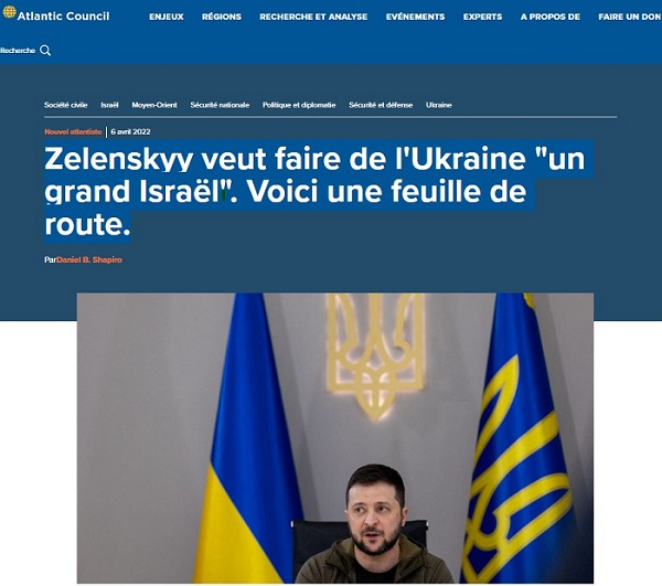 Dan Shapiro-Zelenskyy -'Ukraine -grand Israël-feuille de route