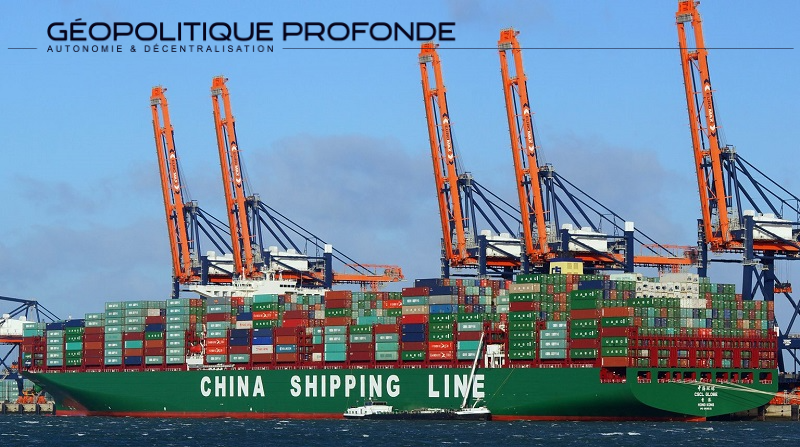 Trafic commercial des ports maritimes-Domination de la Chine