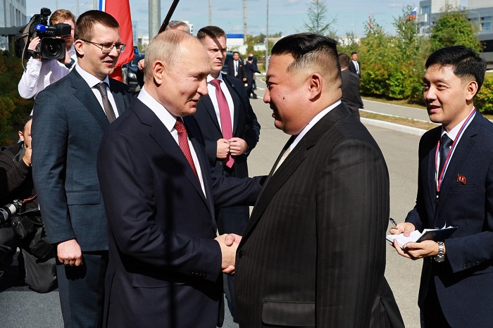 Vladimir Poutine et Kim Jong Un dans l’Est de la Russie, le 13/09/2023