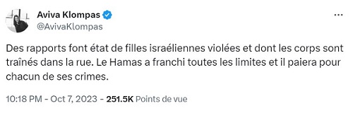 Aviva Klompass-Filles violées-Hamas-7 Octobre