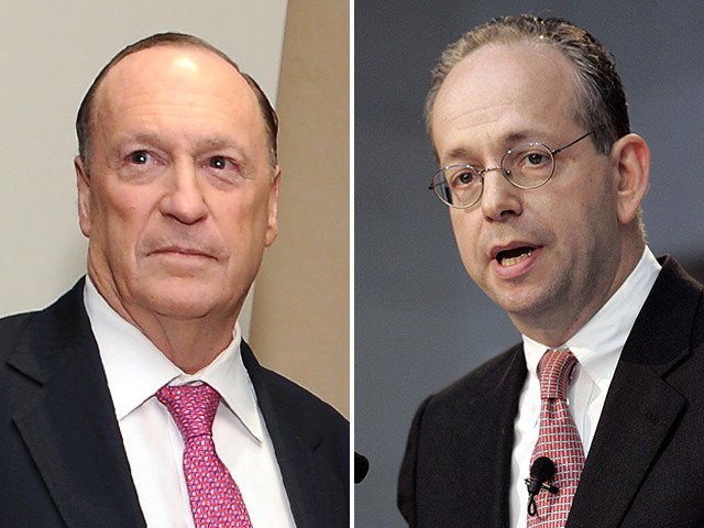 Steven Brill et Gordon Crovitz, co-PDG de NewsGuard