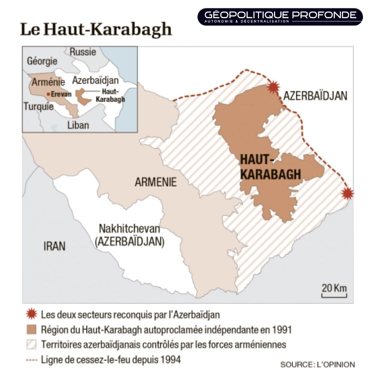 Quels sont les enjeux et les implications de la crise entre l’Arménie et l’Azerbaïdjan sur cette enclave séparatiste ? Est-ce un dangereux précédent ?