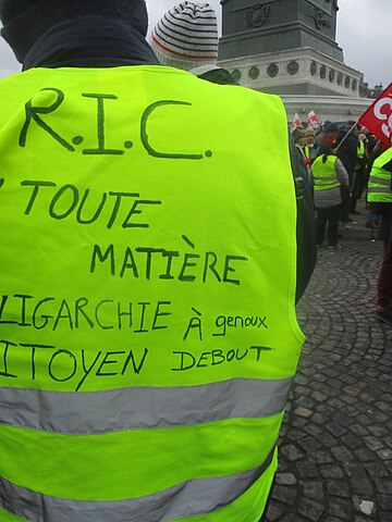 RIC- Gilets Jaunes- Référendum d'Initiative Citoyenne