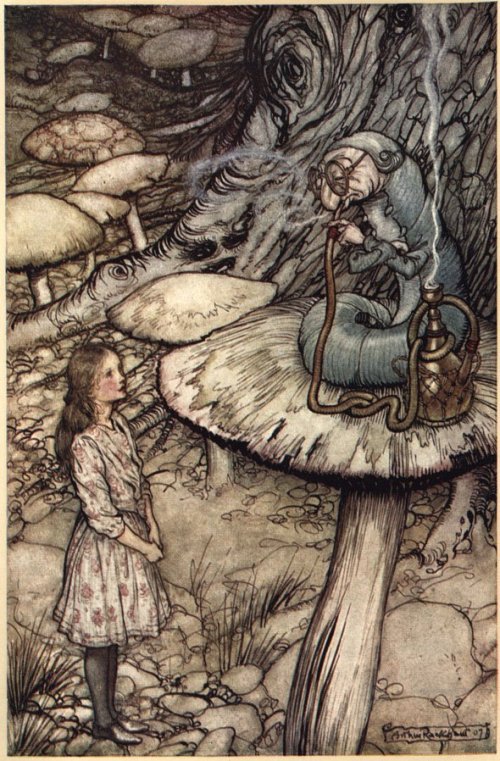 Alice au pays des merveilles-Illustration d'Arthur Rackham 1907