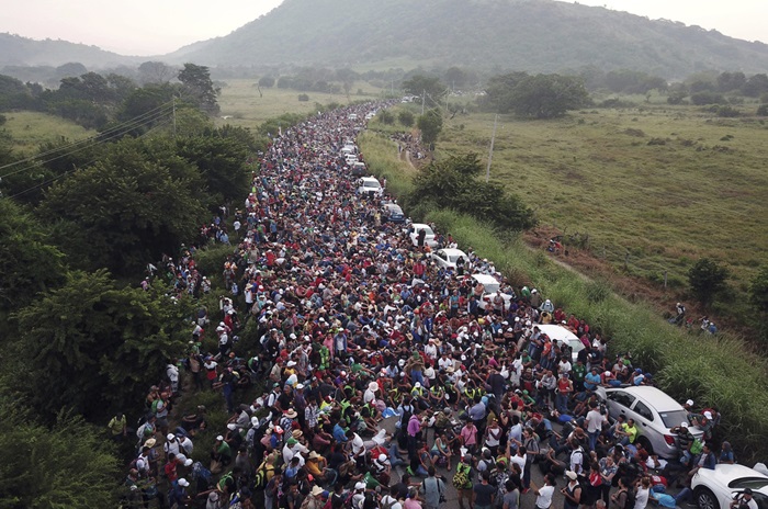 Caravane de migrants- Immigration de masse