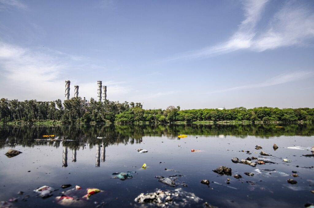 Un lac pollué