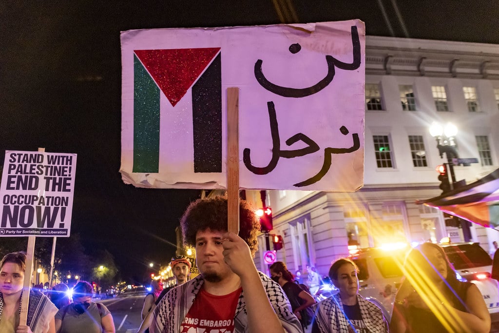 Manifestation contre la guerre en Palestine