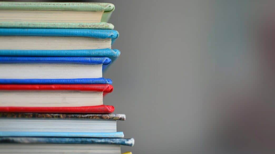 shallow focus photography of books