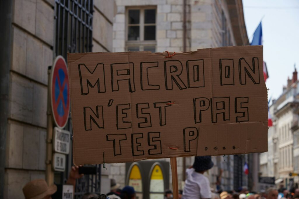 Manifestation contre Emmanuel Macron