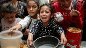 Distribution alimentaire de Gaza