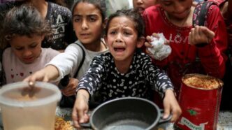 Distribution alimentaire de Gaza