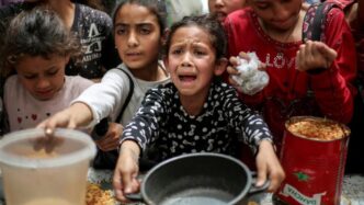 Distribution alimentaire de Gaza