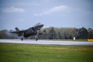 Un F-35 en vol