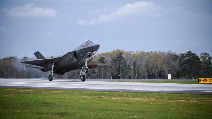 Un F-35 en vol