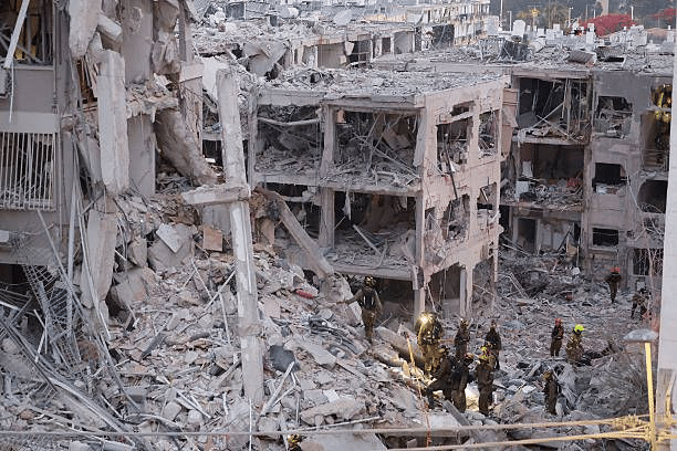 immeuble de Bat Yam en Israël après l'attaque Iranienne