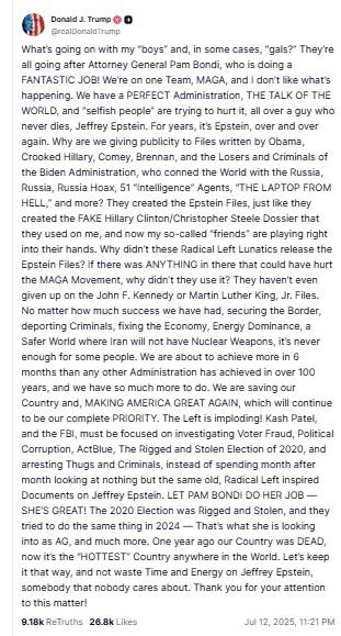 Trump epstein