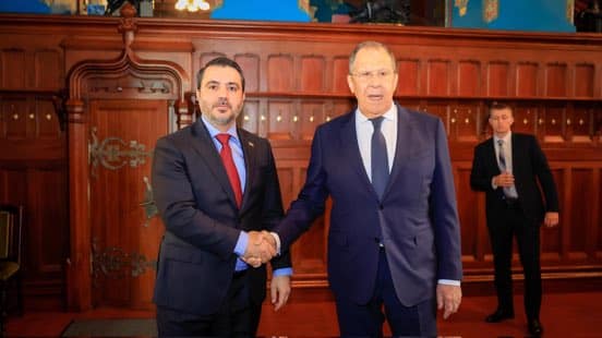 Sergueï Lavro et Asaad al-Shaibani