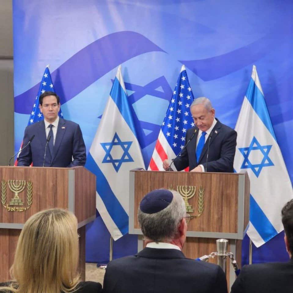 Benjamin Netanyahou et Marco Rubio