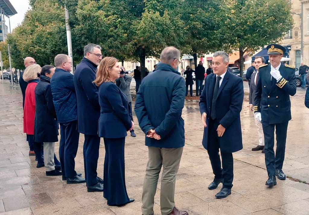 Gérald Darmanin s'est rendu ce vendredi 24 octobre à l’École nationale de la magistrature (ENM), à Bordeaux