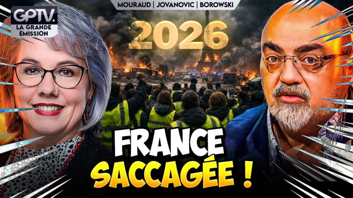 Six ans après les Gilets Jaunes, la dette explose : Macron mène la France vers un risque de faillite d’État, selon l’analyse de Jovanovic.