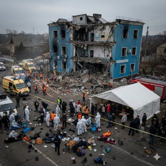 Russie : 24 morts, dont un enfant, et plus de 50 blessés dans une attaque de drones ukrainiens contre un café à Khorly