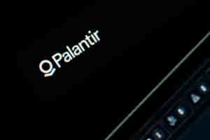 Palantir logo on a dark screen