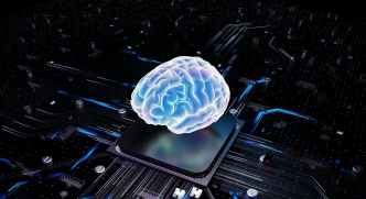A brain over cpu represents artificial intelligence