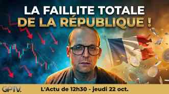 La faillite de la France s'accélère : taux à 5 %, dette record, coupes sur les retraites et les fonctionnaires. Mike Borowski analyse le sabotage.
